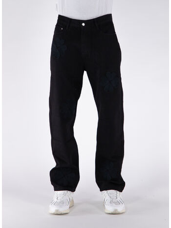 JEANS CLOVER, BLACK, small