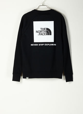 FELPA RAGLAN REDBOX CREW, KY4TNFBLACK/TNFWHITE, small