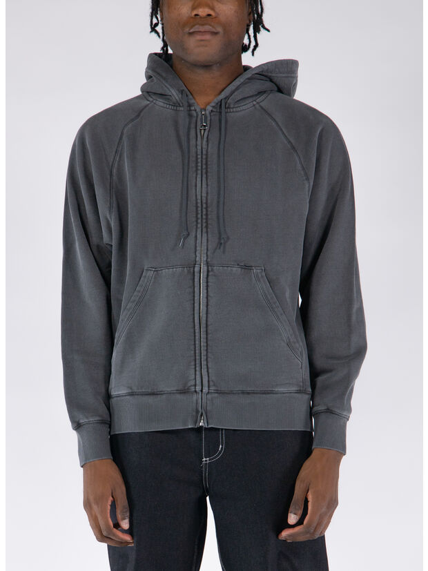 FELPA FULL ZIP TAOS, 654GD FLINT GARMENT DYED, large