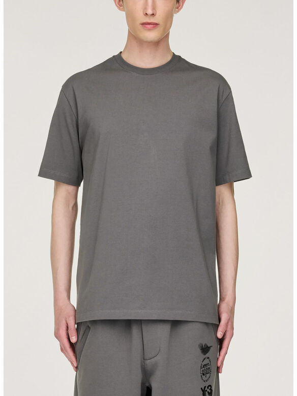 T-SHIRT Y-3 SHORTSLEEVE GRAPHIC PRINT, GRANIT, medium