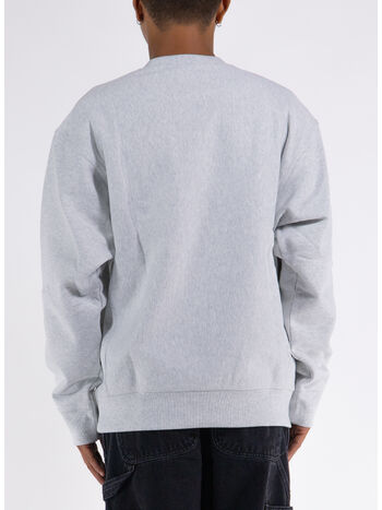 FELPA GIROCOLLO AMERICAN SCRIPT, 482XX ASH HEATHER, small