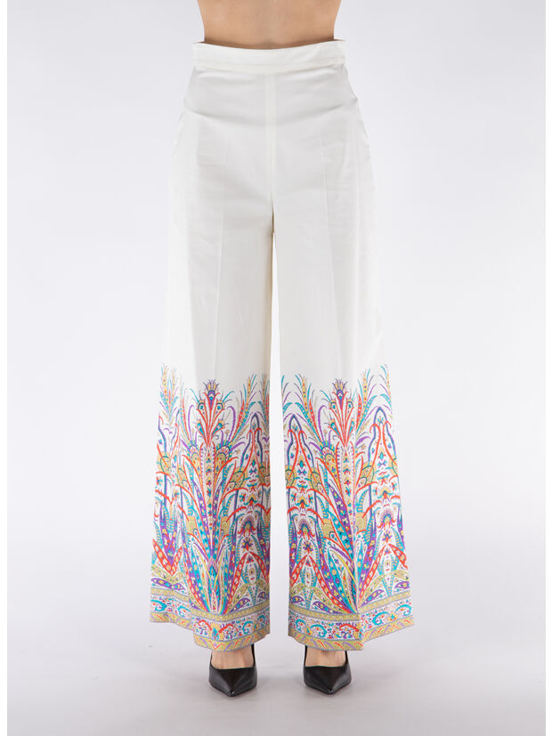 PANTALONE IN COTONE CON STAMPA, X0800, large