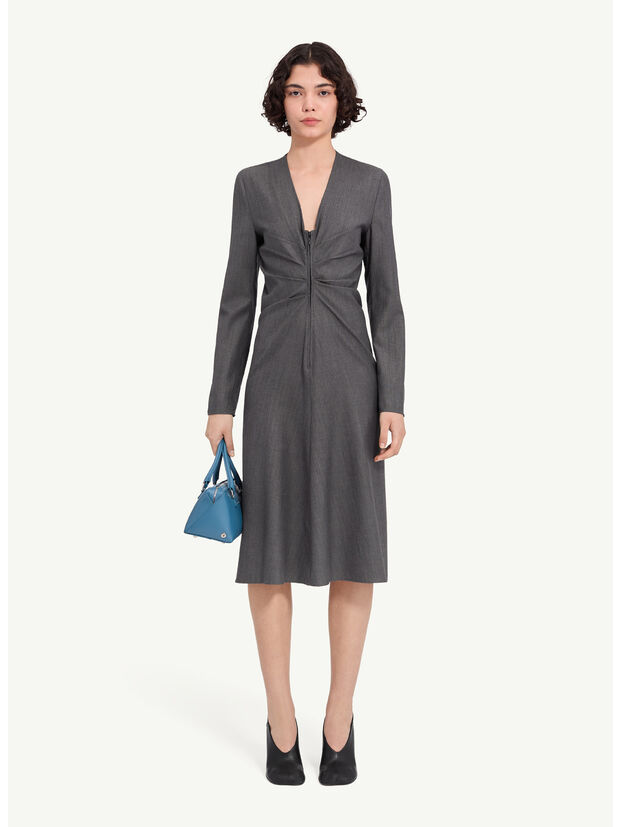 ABITO SARTORIALE MISTO LANA E COTONE, 001F, large