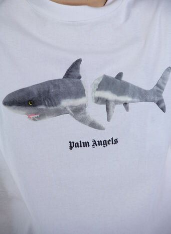 T-SHIRT SHARK CLASSIC TEE, 0110WHITEBLAC , small