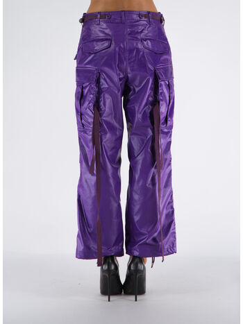 PANTALONE SATIN CARGO, 3 VIOLA, small