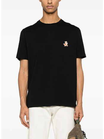 T-SHIRT SPEEDY FOX PATCH, P199 BLACK, small