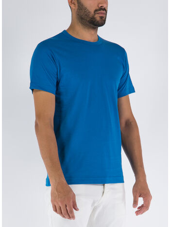 T-SHIRT MENS, 1 BLUE, small