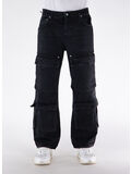 JEANS R3CA CARGO DENIM, 01 BLACK, thumb