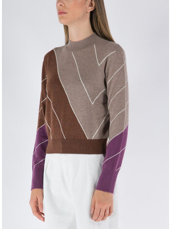 PULLOVER STELLA BY STELLA CHALK STRIPES, 8491 MULTICOLOR, small