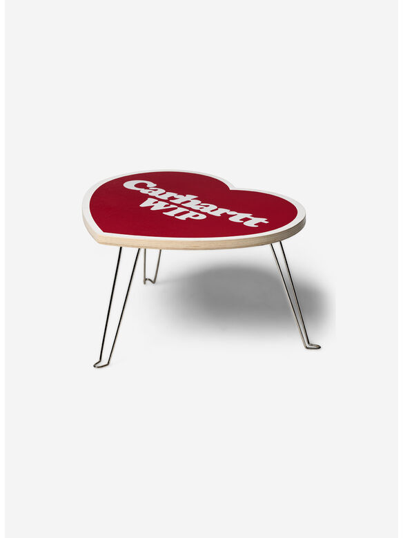 TAVOLO HEART FOLDING, 3FXXX SCARLET/WHITE, medium