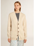 CARDIGAN  JOURNEY CON LOGO SUL RETRO, 55550 TRAVERTINE, thumb