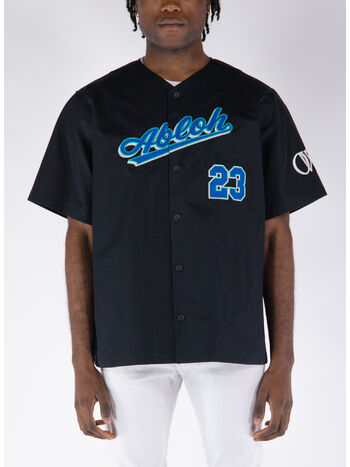 CAMICIA BASEBALL COT, 1069 BLACK REFL, small