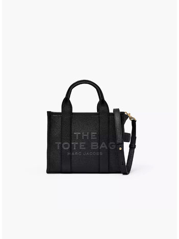 BORSA THE LEATHER SMALL TOTE, 001 BLACK, small