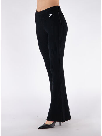 PANTALONE REEDITION RIB KNIT, 9999 BLACK, small