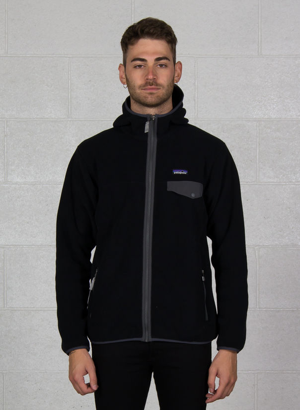 FELPA LIGHTWEIGHT SYNCHILLA SNAP-T FLEECE, BLACK, large