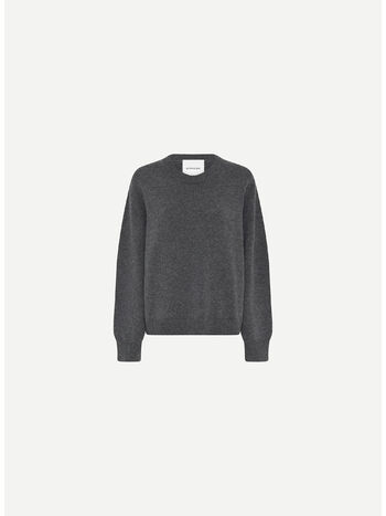PULLOVER DOOFA KNIT ROUNDNECK, GREY MELANGE, small