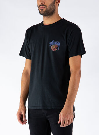 T-SHIRT SMOKIN SKULL, BLACK, small