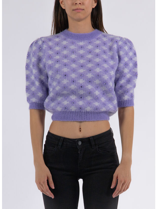 PULLOVER IN MAGLIA VICHY, , large