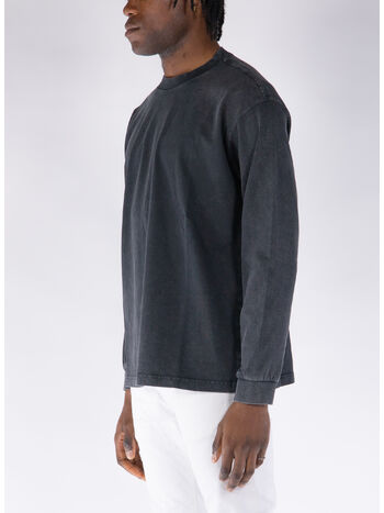 T-SHIRT LONG SLEEVE, 99 BLACK, small