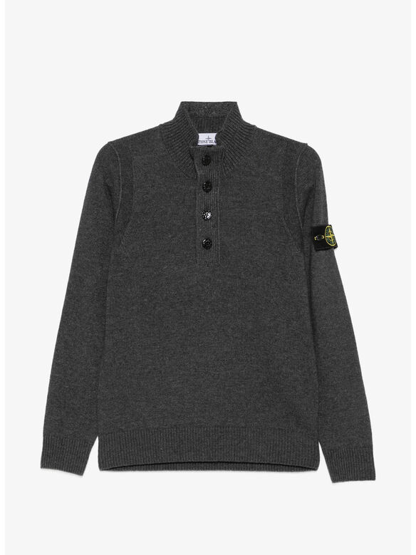 MAGLIONE LAMBSWOOL, V0M62 MELANGE LEAD, medium