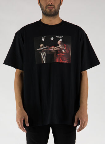 T-SHIRT CARAVAGGIO OVER TEE, 1025BLACKRED, small