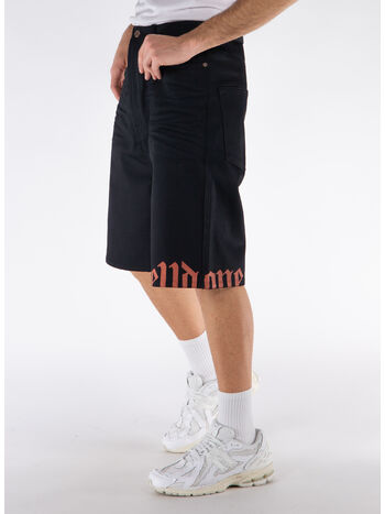 SHORTS GREIGE DENIM, BLACK, small