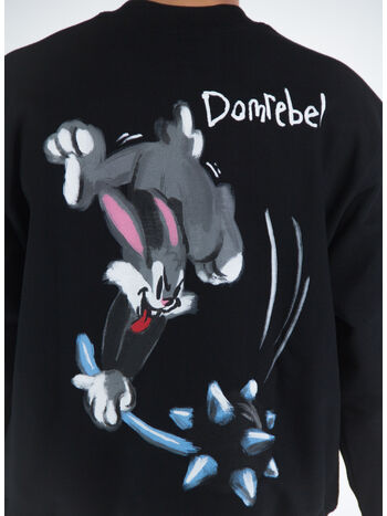 DIZZY FELPA GIROCOLLO, BLACK NERO, small
