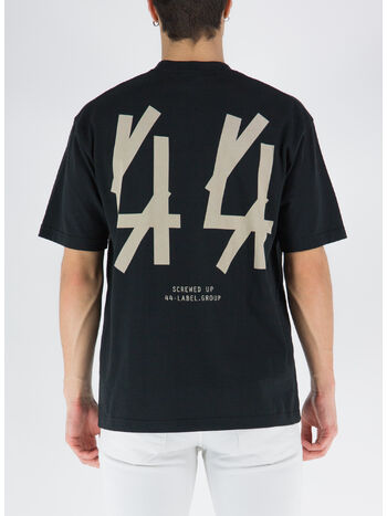 T-SHIRT FIT MAX JERSEY, P113 CLACK/44SOLID SAND PRINT, small