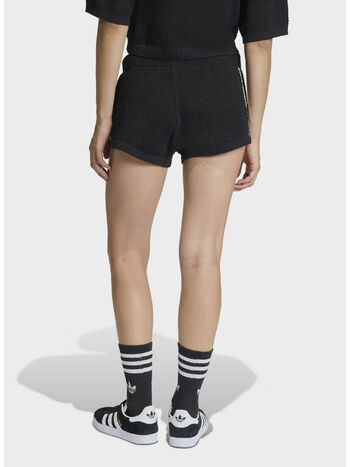 SHORT A MAGLIA ALL'UNCINETTO, BLACK, small