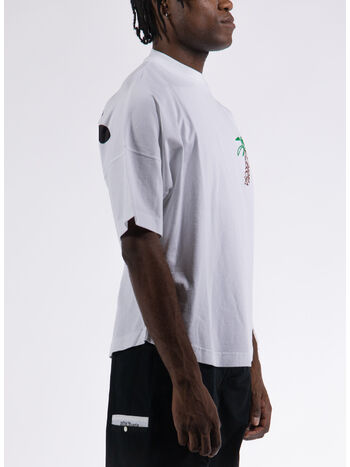 T-SHIRT "SKETCHY " OVER TEE, 0110 WHITE BLACK, small