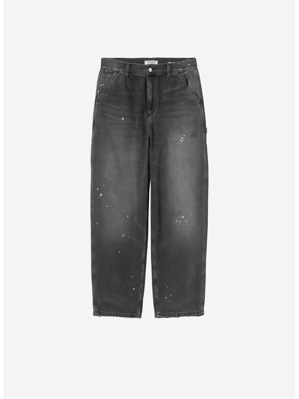 PANTALONE SINGLE KNEE, 89EJ Blue, destroy wash, splatter, medium