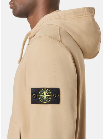 FELPA FULL ZIP CON PATCH LOGO, V009A DESERTO, small