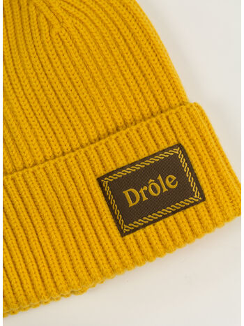 CAPPELLO IN MAGLIA CON RISVOLTO, YL YELLOW, small