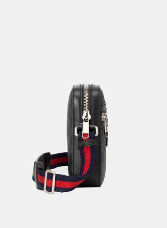 BORSA A TRACOLLA IN TESSUTO GG SUPREME, 1095BLACKNEROBRB, small