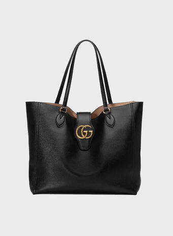 BORSA SHOPPING MISURA  MEDIA CON DOPPIA G, 1000BLACK, small