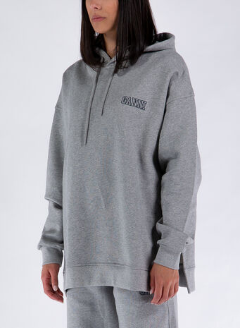 FELPA CON CAPPUCCIO, 921 PALOMAMELANGE, small