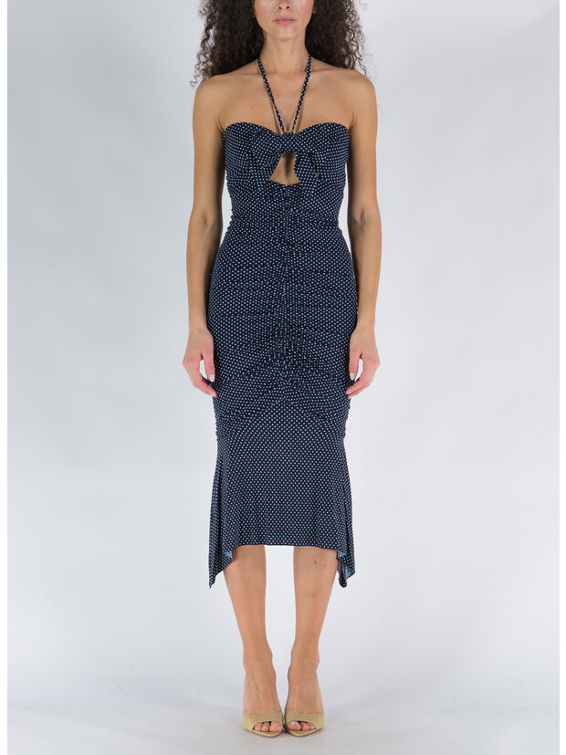 ABITO BUSTIER MIDI, JAPANESE BLUE, large