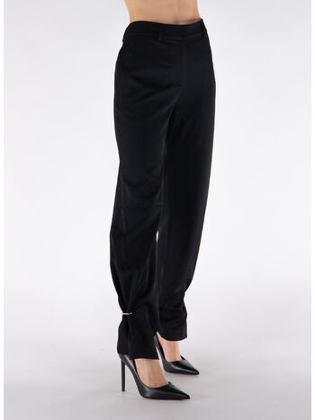PANTALONE RING DETAIL, 999 BLACK, small