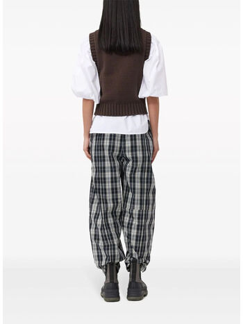 GILET COTTON ROPE, 079 HOT FUDGE, small