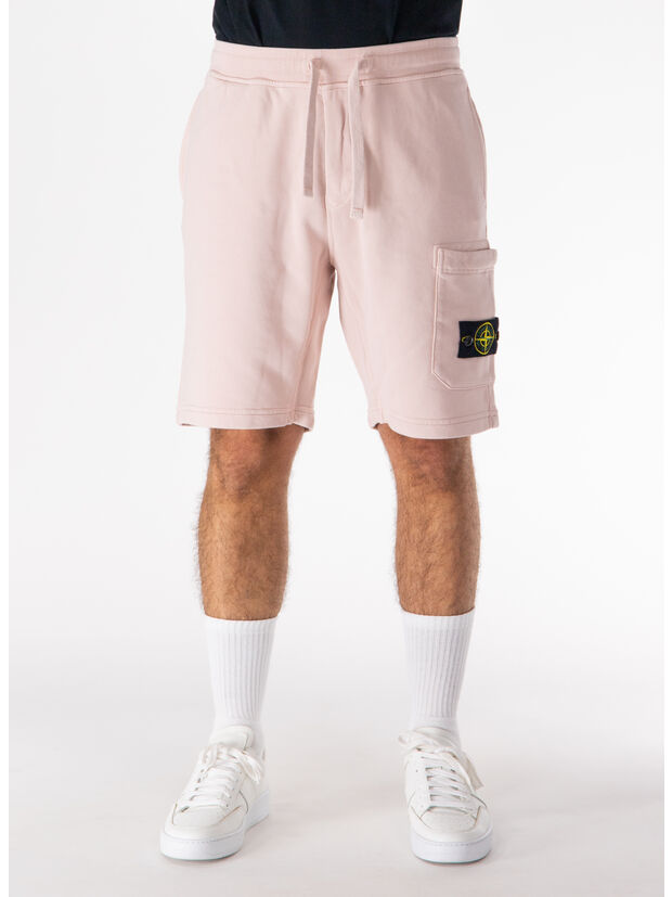 SHORTS CARGO ORGANIC COTTON FLEECE, V0082 ROSA ANTICO, large