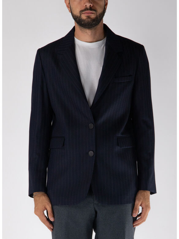 GIACCA MONOPETTO GESSATO, 50629 DARK NAVY, medium