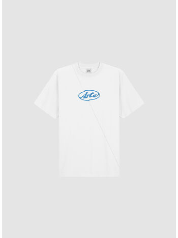 T-SHIRT CIRCLE LOGO, 100 WHITE, small