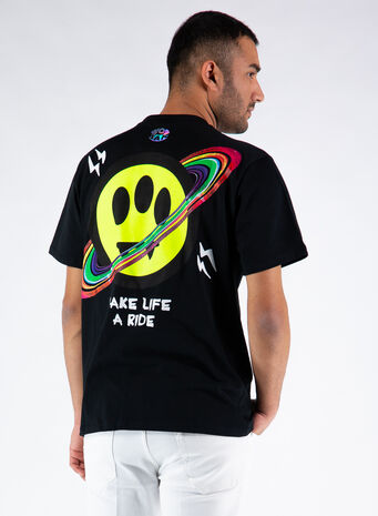 T-SHIRT CON STAMPA, 110BLACK, small