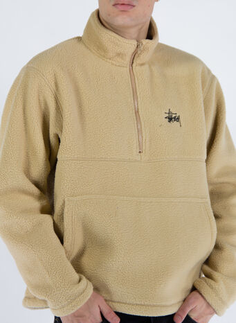 FELPA MOCK NECK, BEIGE, small