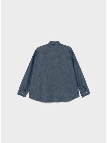 CAMICIA NOTE, 702 MID BLUE, small