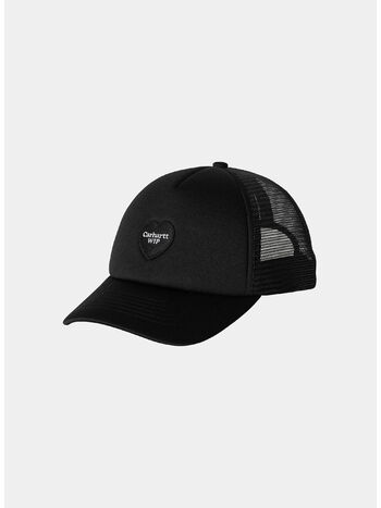CAPPELLO TRUCKER HEART PATCH, 89XX BLACK, small