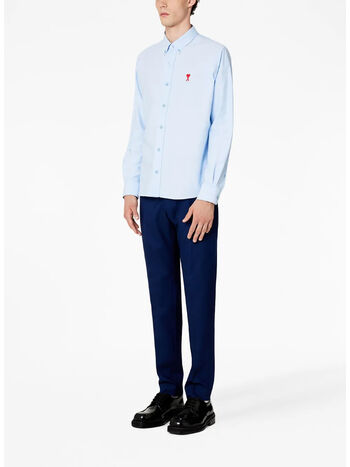 CAMICIA AMI DE COEUR SHIRT, 450 SKY BLUE/450, small