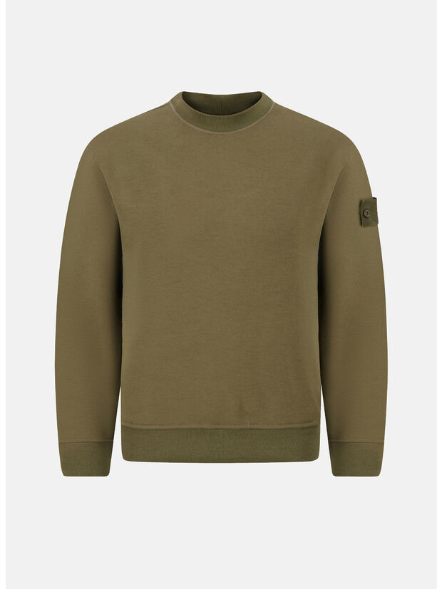 FELPA GIROCOLLO, V0054 MILITARY GREEN, large