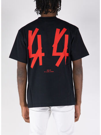 T-SHIRT CLASSIC, P395 BLACK + 44 SOLID RISK RED, small