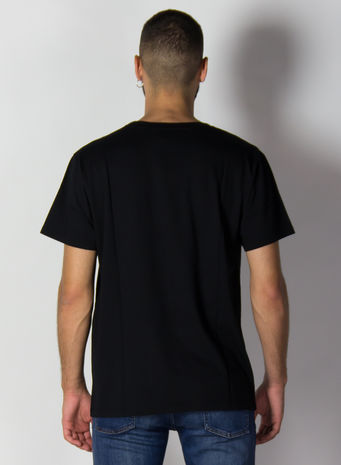 T-SHIRT OVERSIZE CON STAMPA GG, 1289BLACKIVORY, small